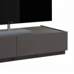 Niedriger TV Unterschrank In Anthrazit - Zialko -Lana Sales niedriger tv unterschrank in anthrazit mit zwei schubladen zialko 03