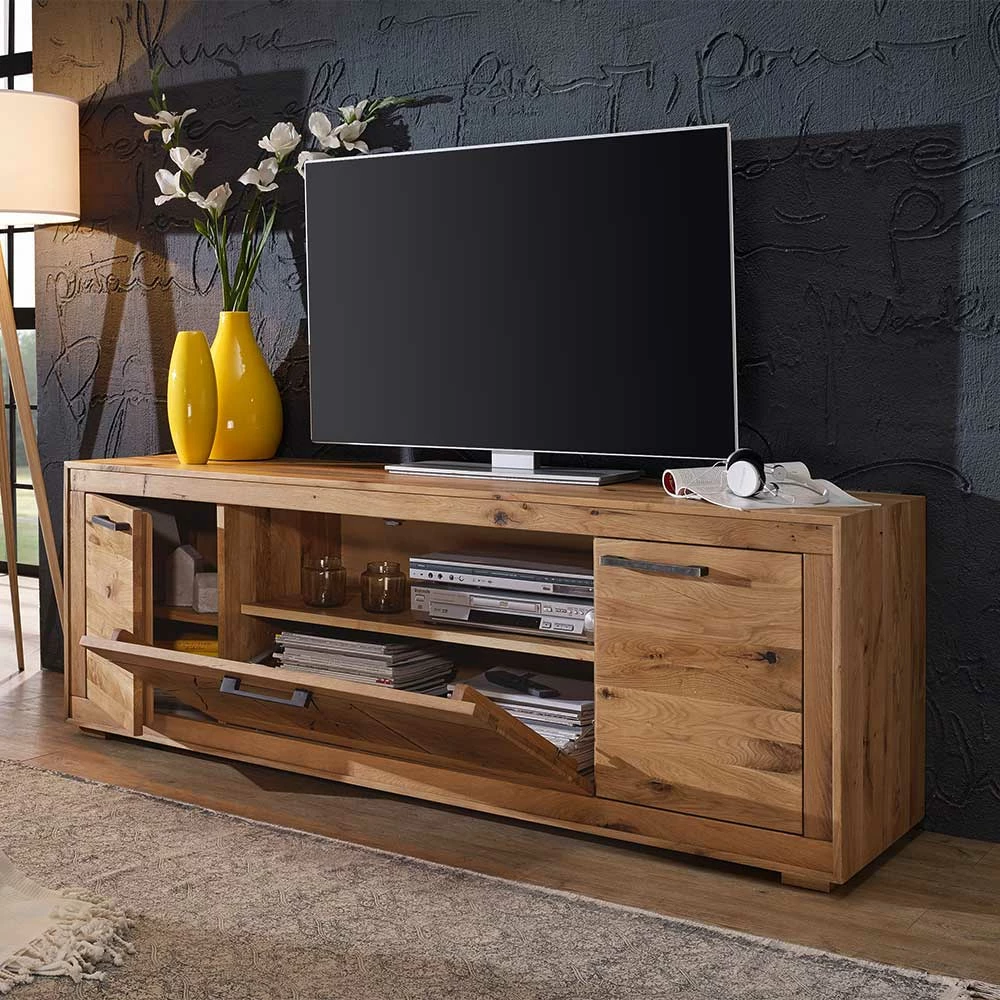 Niedriges Sideboard Troncon aus Wildeiche Massivholz Niedriges Sideboard Troncon Aus Wildeiche Massivholz -Lana Sales niedriges sideboard aus wildeiche massivholz fuer tv troncon 02