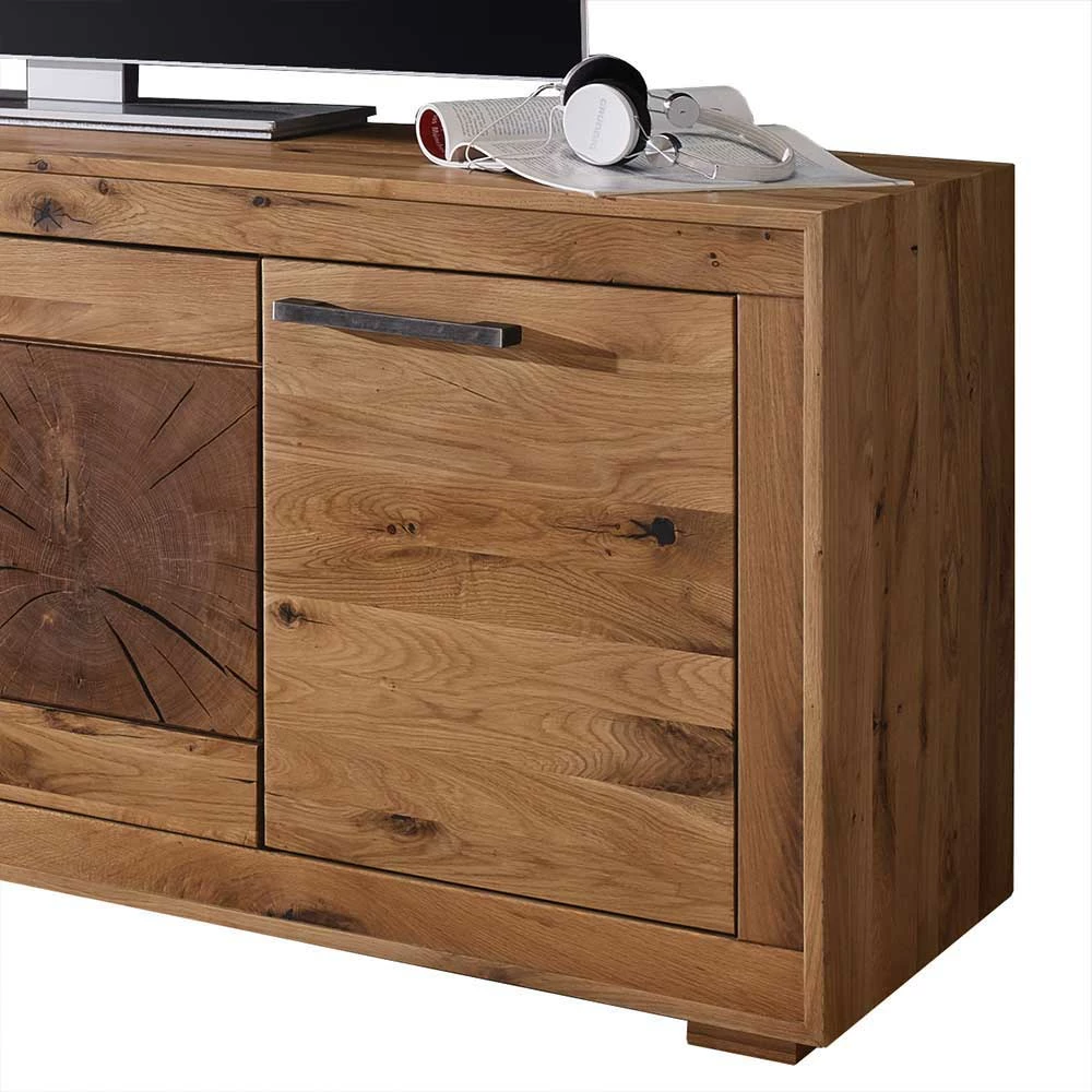 Niedriges Sideboard Troncon aus Wildeiche Massivholz Niedriges Sideboard Troncon Aus Wildeiche Massivholz -Lana Sales niedriges sideboard aus wildeiche massivholz fuer tv troncon 03