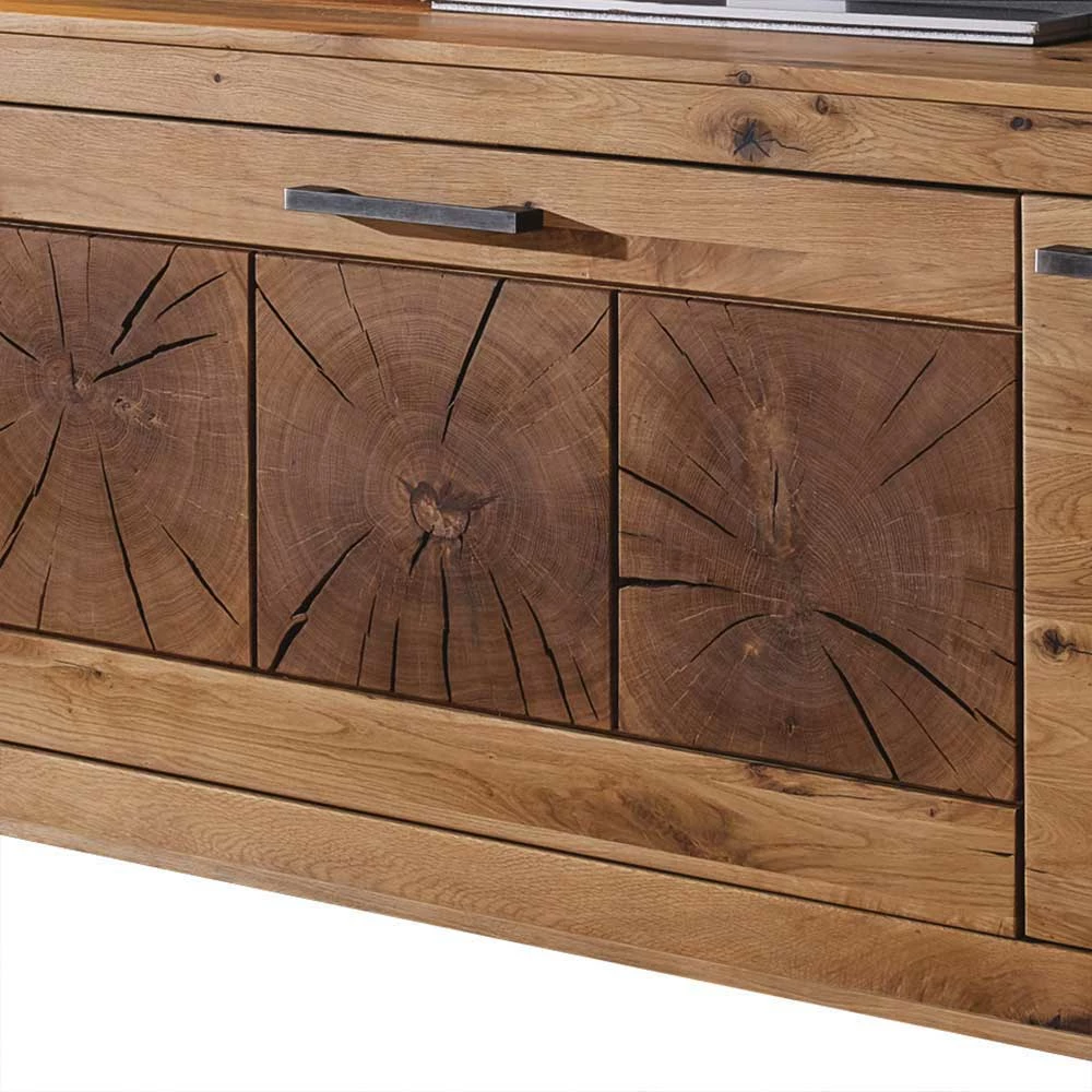 Niedriges Sideboard Troncon aus Wildeiche Massivholz Niedriges Sideboard Troncon Aus Wildeiche Massivholz -Lana Sales niedriges sideboard aus wildeiche massivholz fuer tv troncon 04