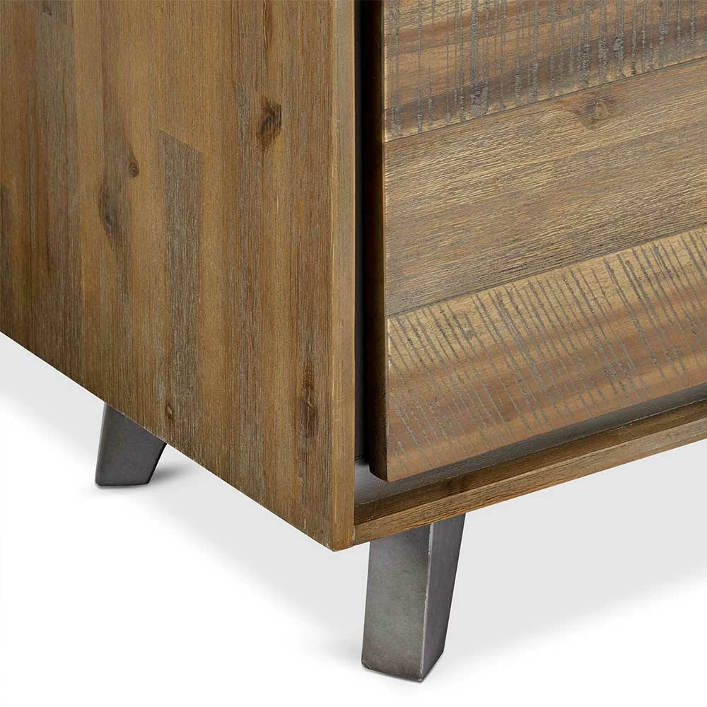 Niedriges TV Sideboard Teilmassiv - Cevesta 7 Niedriges TV Sideboard Teilmassiv - Cevesta – Bild 5