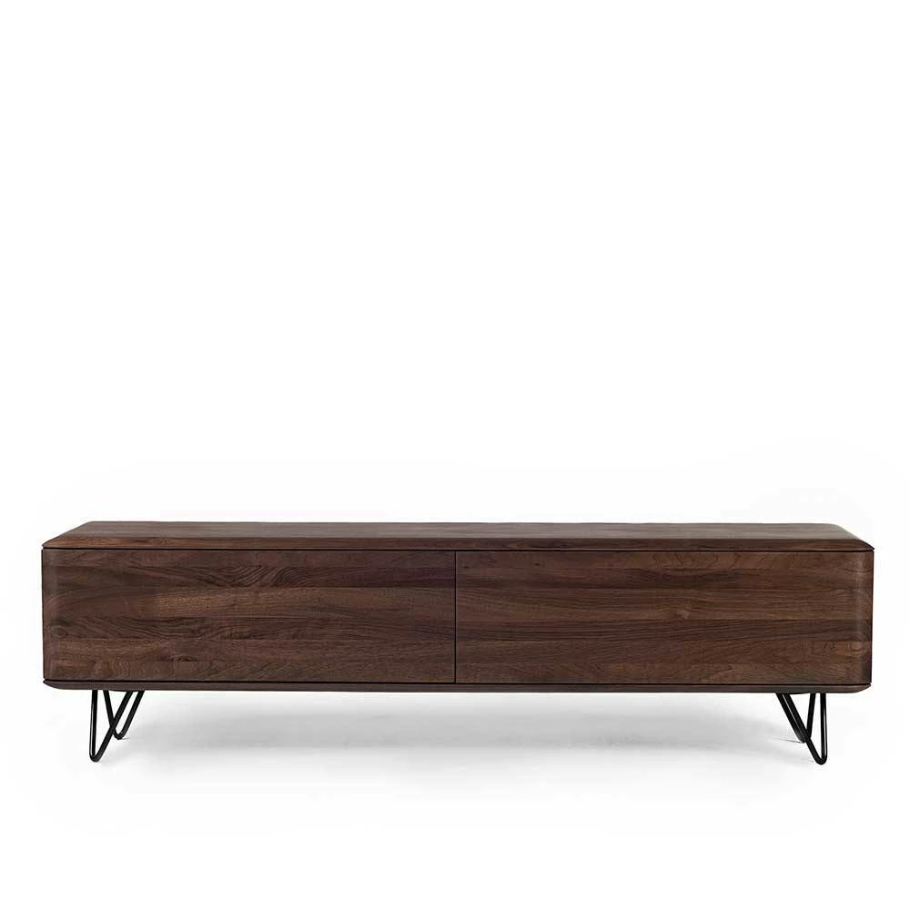 Nussbaum Lowboard Mit Zwei Klappen - Rivossa I 4 Nussbaum Lowboard Mit Zwei Klappen - Rivossa I – Bild 2