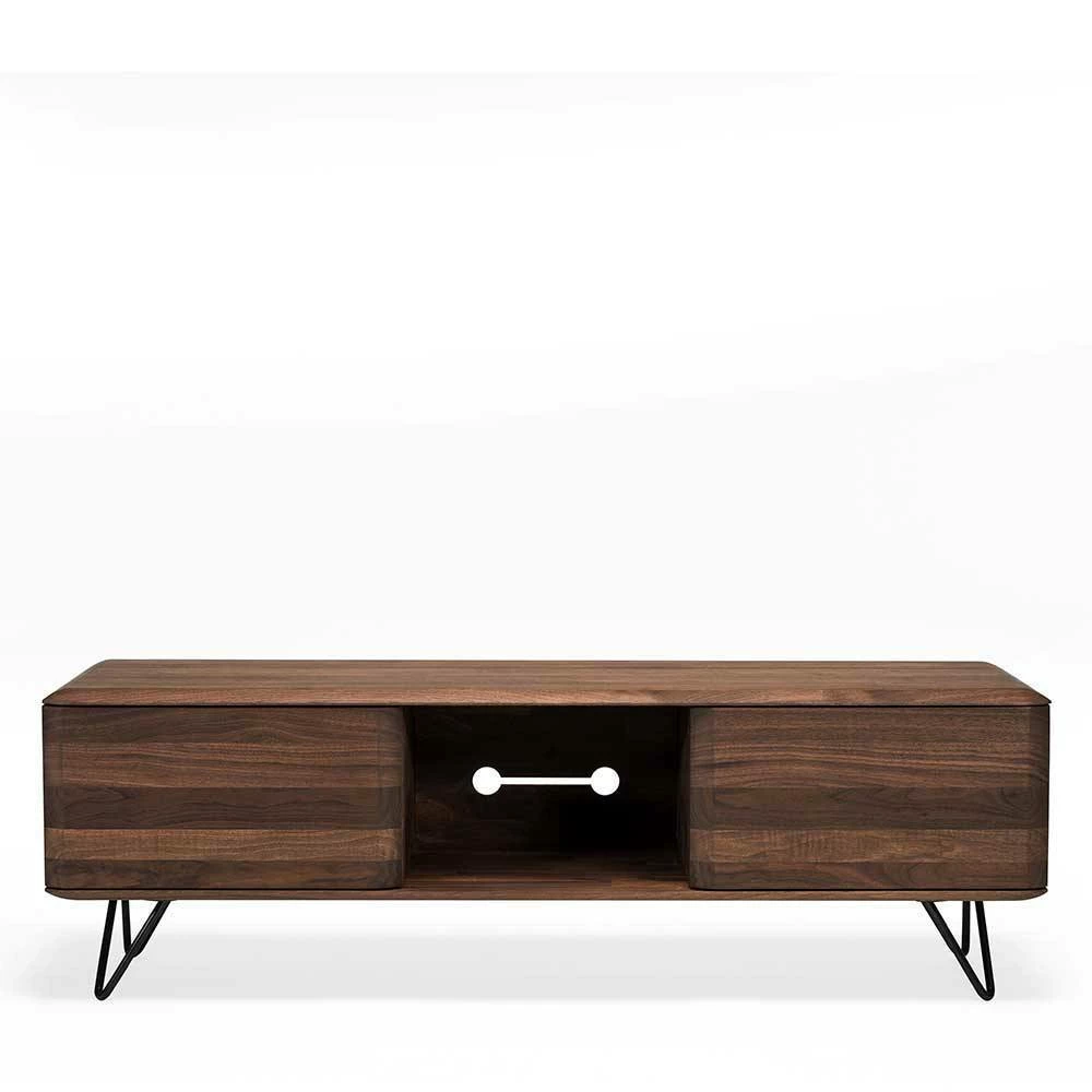Nussbaum TV Schrank Mit Metallbeinen - Rivossa 4 Nussbaum TV Schrank Mit Metallbeinen - Rivossa – Bild 2