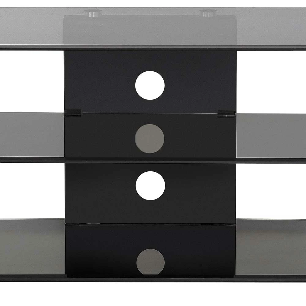 Rack Für Den Fernseher Aus Rauchglas & Chrom - Arelas 7 Rack Für Den Fernseher Aus Rauchglas & Chrom - Arelas – Bild 5