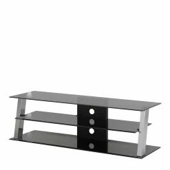 Rack Für Den Fernseher Aus Rauchglas & Chrom - Arelas