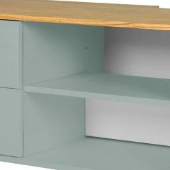 Retro Fernsehmöbel In Hellem Grün & Eiche Furnier Akdova 162cm Breit -Lana Sales retro fernsehmoebel in hellem gruen eiche furnier 162cm breit akdova 05