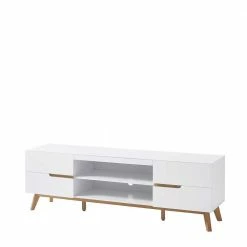 Retro Lowboard Für Fernseher Valezianos In Weiß