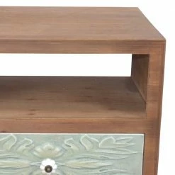 Romantic Country TV Unterschrank In Braun & Grün - Gildas -Lana Sales romantic country tv unterschrank in braun gruen mit griffen aus porzellan gildas 03