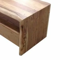 Rustikales Lowboard Mit Naturkante - Necrus -Lana Sales rustikales lowboard mit naturkante aus akazie massivholz necrus 02