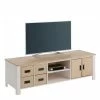 Scandi Chic TV-Lowboard 150x45x50 Cm - Airina -Lana Sales scandi chic tv lowboard 150x45x50 cm in weiss kiefer massiv airina f
