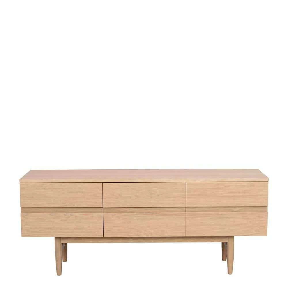 Scandi Chic TV Lowboard mit drei Türen - Emju Scandi Chic TV Lowboard Mit Drei Türen - Emju -Lana Sales scandi chic tv lowboard mit drei tueren in eiche white wash emju 01