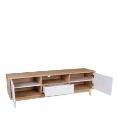 Scandi TV Unterschrank In Weiß & Kieferfarben - Ilerta 8 Scandi TV Unterschrank In Weiß & Kieferfarben - Ilerta -Lana Sales scandi tv unterschrank in weiss kieferfarben 150x46x38 cm ilerta 02