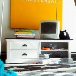 Schmales TV-Lowboad Provona In Landhausoptik 9 Schmales TV-Lowboad Provona In Landhausoptik -Lana Sales schmales tv lowboad in landhausoptik aus teilmassivholz provona 01