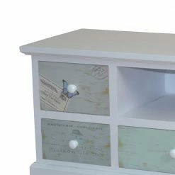 Schubladen Lowboard Blondago In Weiß Bunt -Lana Sales schubladen lowboard weiss bunt 100 cm blondago 02