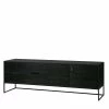 Schwarzer TV Unterschrank Mit Zwei Schubladen - Monice -Lana Sales schwarzer tv unterschrank mit zwei schubladen tuer 180x61x44 monice f