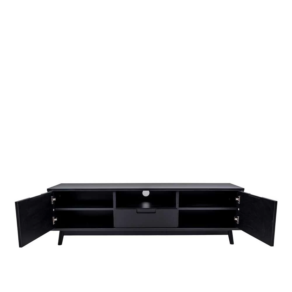 Schwarzes TV Lowboard 150 Cm Breit - Vigadru 6 Schwarzes TV Lowboard 150 Cm Breit - Vigadru – Bild 4