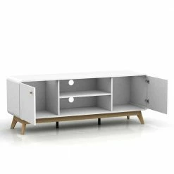 Skandi Design TV Unterschrank In Weiß & Natur - Kolreva 9 Skandi Design TV Unterschrank In Weiß & Natur - Kolreva -Lana Sales skandi design tv unterschrank in weiss natur 140x53x39 cm kolreva 02