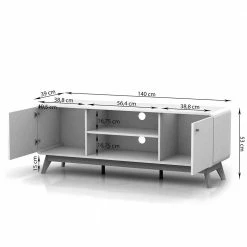 Skandi Design TV Unterschrank In Weiß & Natur - Kolreva 10 Skandi Design TV Unterschrank In Weiß & Natur - Kolreva -Lana Sales skandi design tv unterschrank in weiss natur 140x53x39 cm kolreva 03