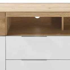 Skandi Lowboard Für TV Mit Sockelgestell - Hedisca -Lana Sales skandi lowboard fuer tv mit sockelgestell in eiche nb weiss hedisca 05