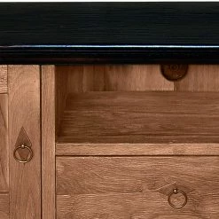 Teak Lowboard Im Kolonialstil - Mangato -Lana Sales teak lowboard im kolonialstil aus lackiertem recyclingholz mangato 05