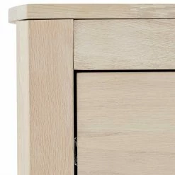 Teilmassives Eiche TV Board In Weiß Geölt - Inviama -Lana Sales teilmassives eiche tv board in weiss geoelt mit zwei schubladen inviama 04