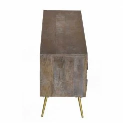 Topp Ethno Style Lowboard Aus Recyclingholz - Loisa -Lana Sales topp ethno style lowboard aus recyclingholz mit metall kuhfell loisa 03