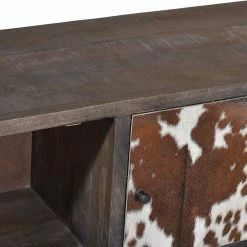 Topp Ethno Style Lowboard Aus Recyclingholz - Loisa -Lana Sales topp ethno style lowboard aus recyclingholz mit metall kuhfell loisa 05