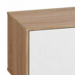 Türen-Lowboard In Weiß & Eiche Optik - Skadiva -Lana Sales tueren lowboard in weiss eiche optik 90x50x39 cm skadiva 05