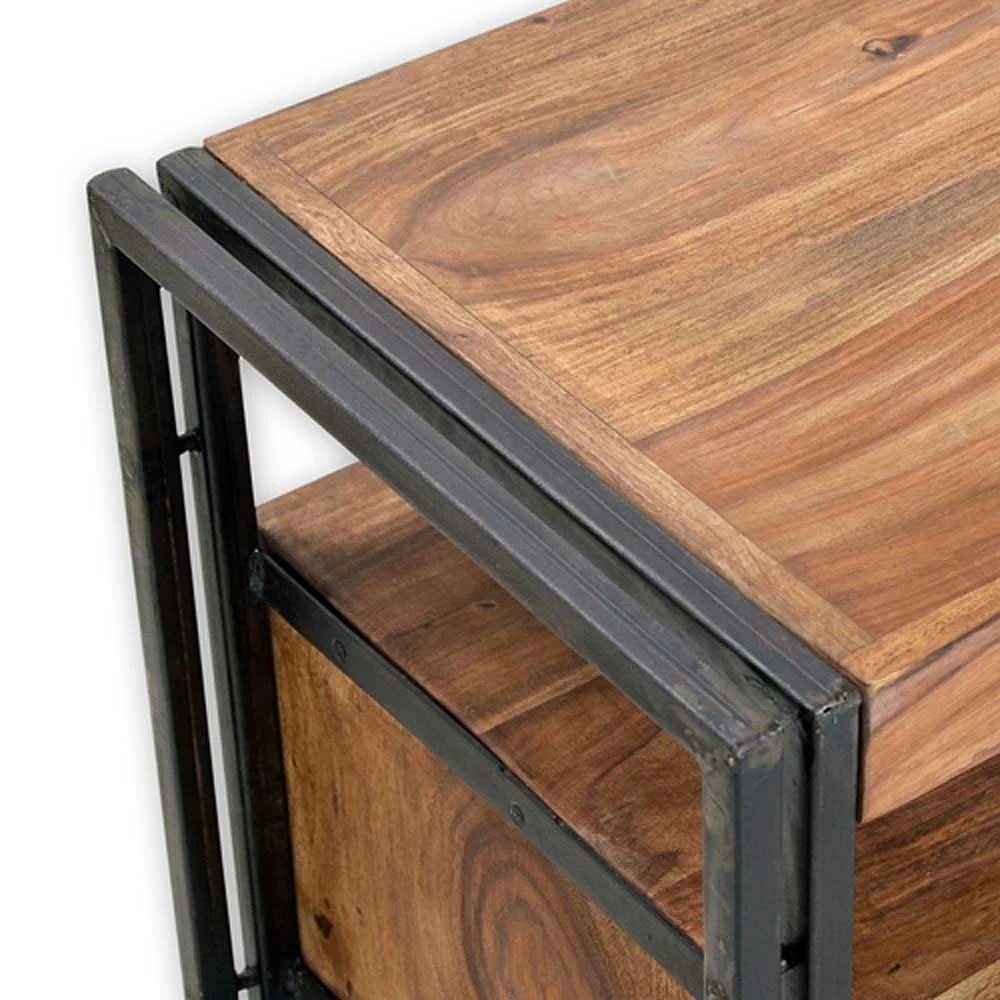 TV-Bank Mendoza Aus Akazie Massivholz 6 TV-Bank Mendoza Aus Akazie Massivholz – Bild 4