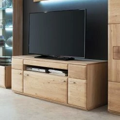TV Bank In Eiche Bianco Teilmassiv Pontros 2-türig -Lana Sales tv bank in eiche bianco teilmassiv 2 tuerig schublade pontros 02