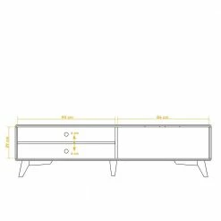 TV Board Aus Wildeiche In Nussbaum - Jialetto 7 TV Board Aus Wildeiche In Nussbaum - Jialetto -Lana Sales tv board aus wildeiche in nussbaum lackiert 2 tuerig 2 faecher jialetto 02