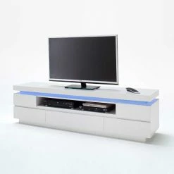 TV Board Santerno Mit Farbwechsel Beleuchtung -Lana Sales tv board farbwechsel beleuchtung weiss hochglanz santerno html 05