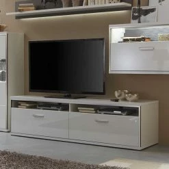 TV Board Tacroma In Hochglanz Weiß -Lana Sales tv board hochglanz weiss schubladen tacroma 01