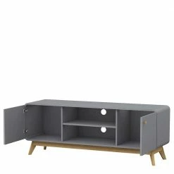 TV Board Im Skandinavischen Stil - Wavan -Lana Sales tv board im skandinavischen stil in grau eiche dekor wavan 03