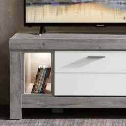 TV Board Mit LED Licht Lopalo 150 Cm Breit -Lana Sales tv board mit led licht 150 cm breit zweifarbig lopalo 03