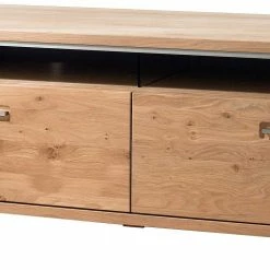 TV Board Mit Schubladen & Fächern - Hannica 9 TV Board Mit Schubladen & Fächern - Hannica -Lana Sales tv board mit schubladen faechern in eiche bianco mit silber hannica 03