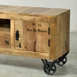 TV Board Indri Auf Rollen 8 TV Board Indri Auf Rollen -Lana Sales tv board rollen loft style indri html 02