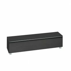 TV Board Iseon In Schwarz Glas -Lana Sales tv board schwarz glas klappe stoff iseon 02