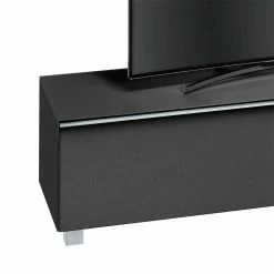 TV Board Iseon In Schwarz Glas -Lana Sales tv board schwarz glas klappe stoff iseon 06