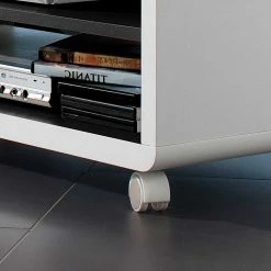 TV-Board Mades In Schwarz-Weiß -Lana Sales tv board schwarz weiss rollen mades 02