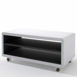 TV-Board Mades In Schwarz-Weiß -Lana Sales tv board schwarz weiss rollen mades 05