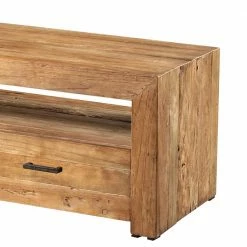 TV Board Monument Aus Teak Massivholz -Lana Sales tv board teak massivholz 240 cm monument 03