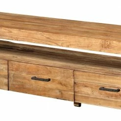 TV Board Monument Aus Teak Massivholz -Lana Sales tv board teak massivholz 240 cm monument 04
