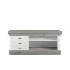 TV Board Mirandesca In Weiß Grau Teilmassiv -Lana Sales tv board weiss grau teilmassiv landhaus mirandesca f