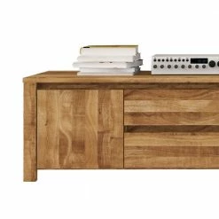 TV Board Nadalia Aus Wildeiche Massivholz -Lana Sales tv board wildeiche massivholz 150 cm nadalia 02