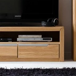 TV Board Croconia Aus Wildeiche Massivholz -Lana Sales tv board wildeiche massivholz hell geoelt croconia 03