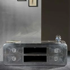 TV Board Pilot Mit Zierschrauben -Lana Sales tv board zierschrauben silber pilot 02