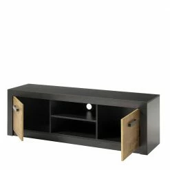 TV Element In Kastanie Holzdekor - Ebrican -Lana Sales tv element in kastanie holzdekor und schwarz 153x49x42 ebrican 03