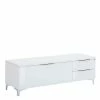 TV Element Mit Klappe & 2 Schubladen - Zivta -Lana Sales tv element mit klappe 2 schubladen in weiss mit chrom zivta f