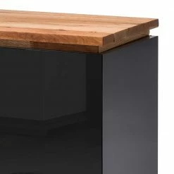 TV Hochglanz Lowboard In Schwarz - Ercurs -Lana Sales tv hochglanz lowboard in schwarz mit asteiche massivholz ercurs 02 2